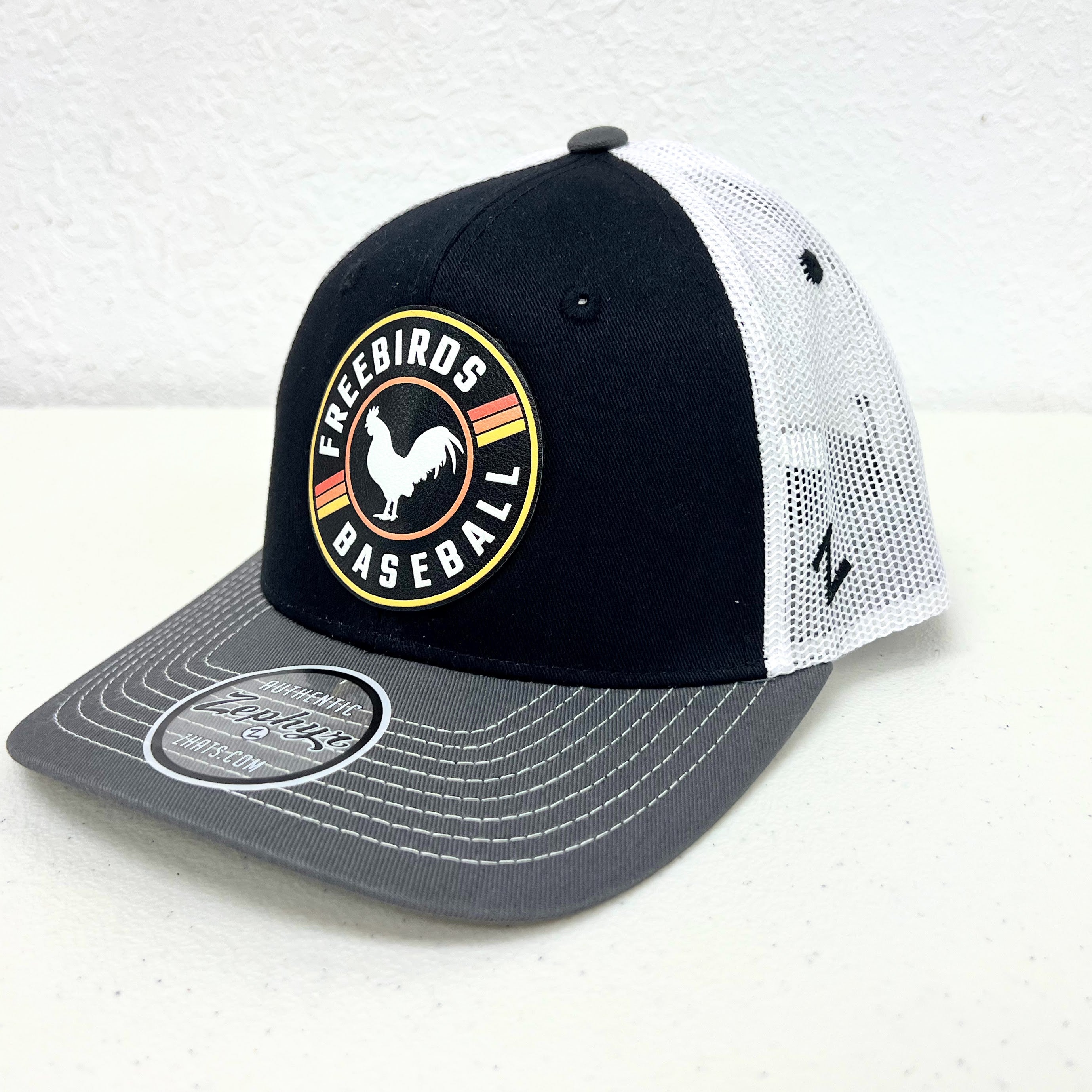 Yuba-Sutter Freebirds Hat Rooster Circle Trucker